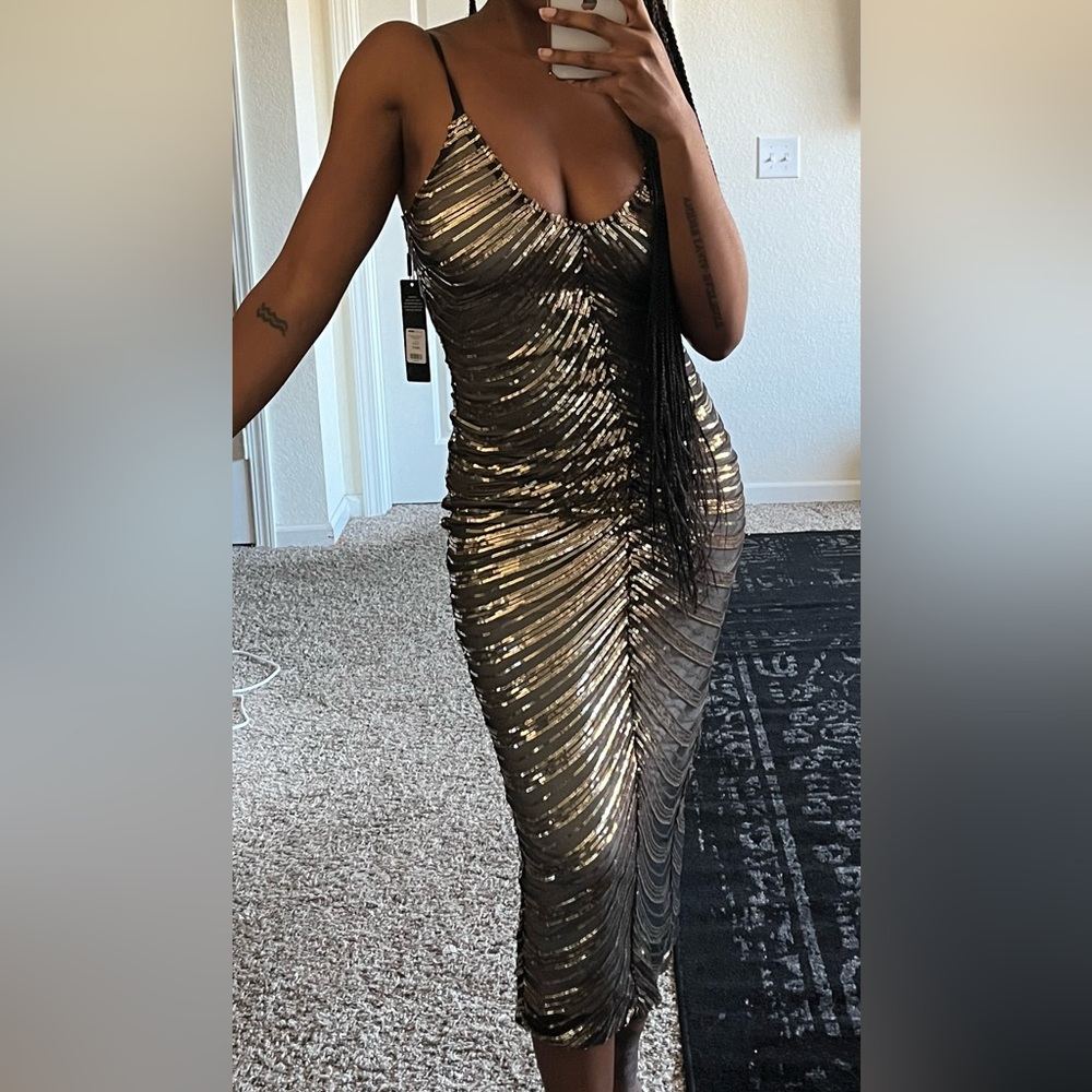 Sequin Midi Dress